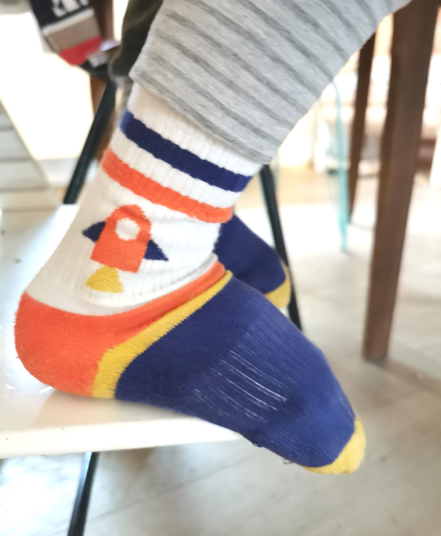 Sports socks rocket and geo rocket by Fräulein Prusselise