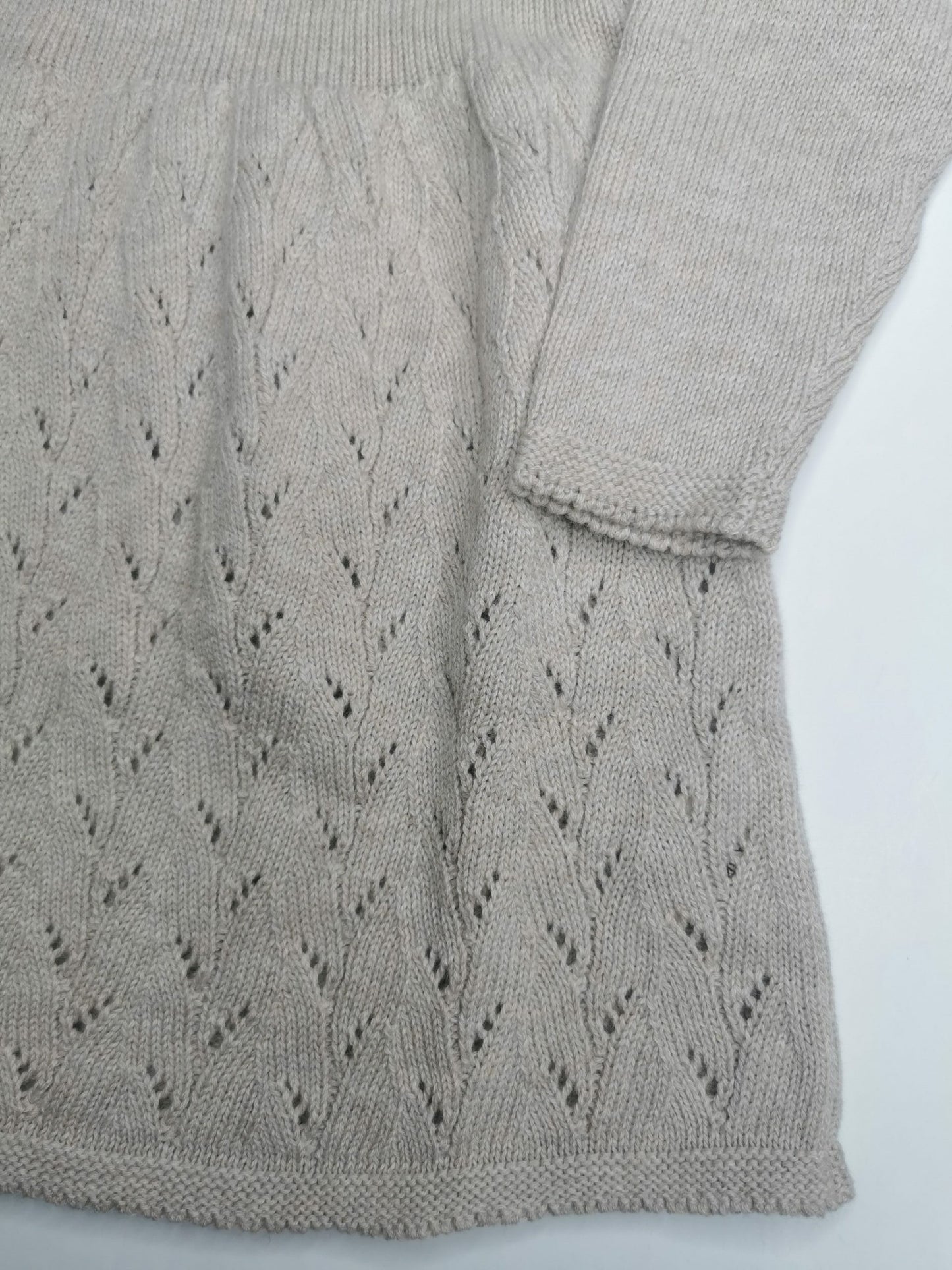 Kleid Blätter oyster grey beige von Puri