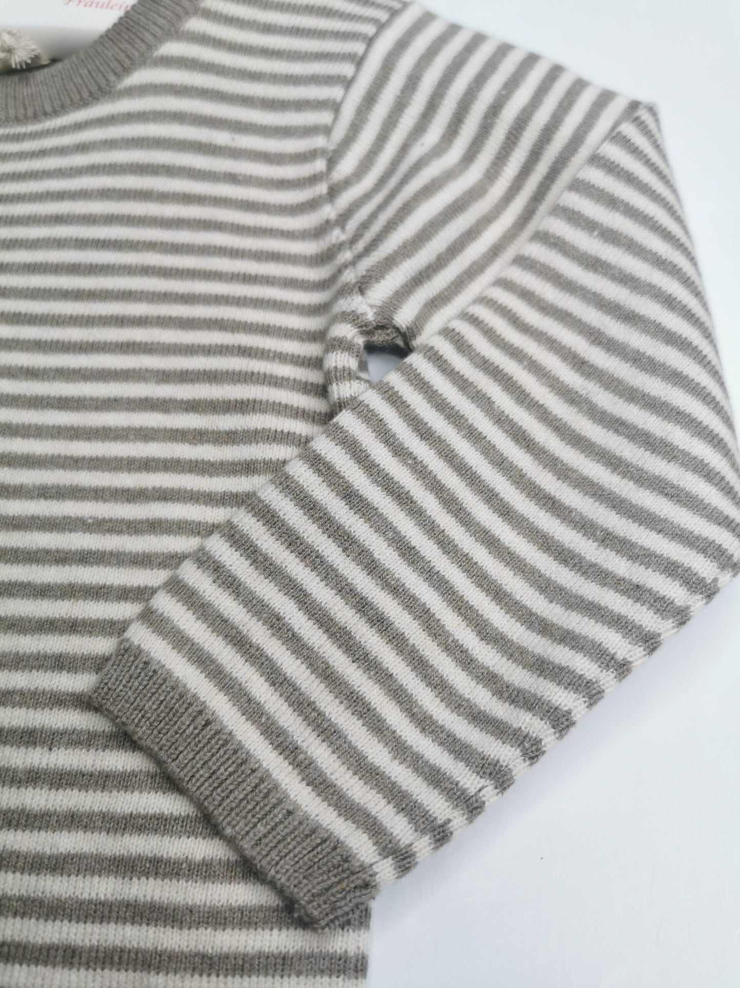 Body Ringel Strick braun/beige von Puri