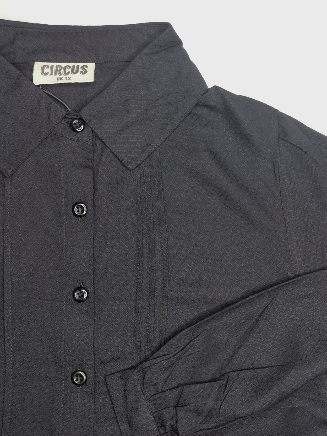 Dobby Black blouse by Circus