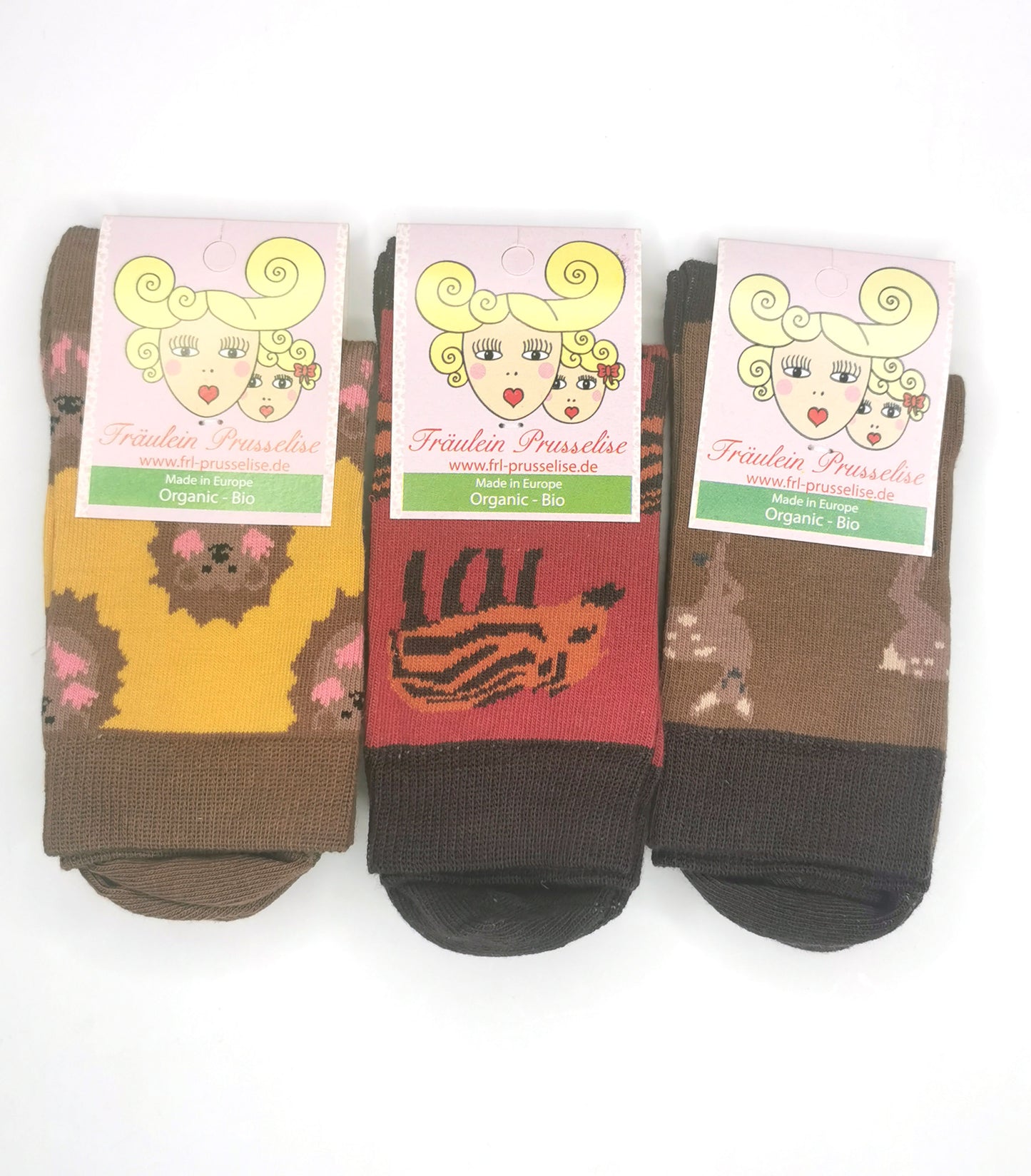 3er Spezial Waldtiere Socken von Fräulein Prusselise