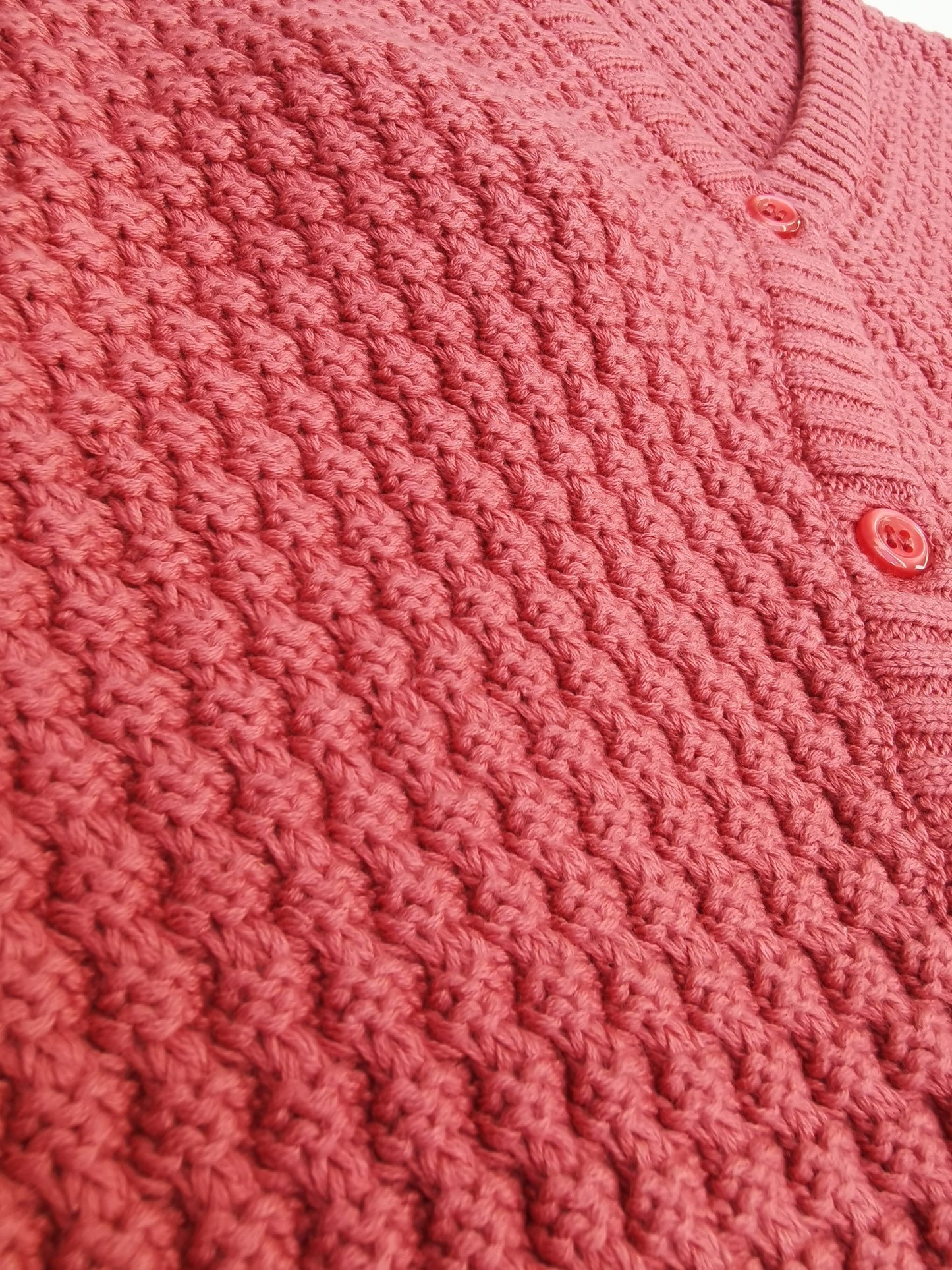 Baumwoll Cardigan in dusty rose für Ladies von About Betty