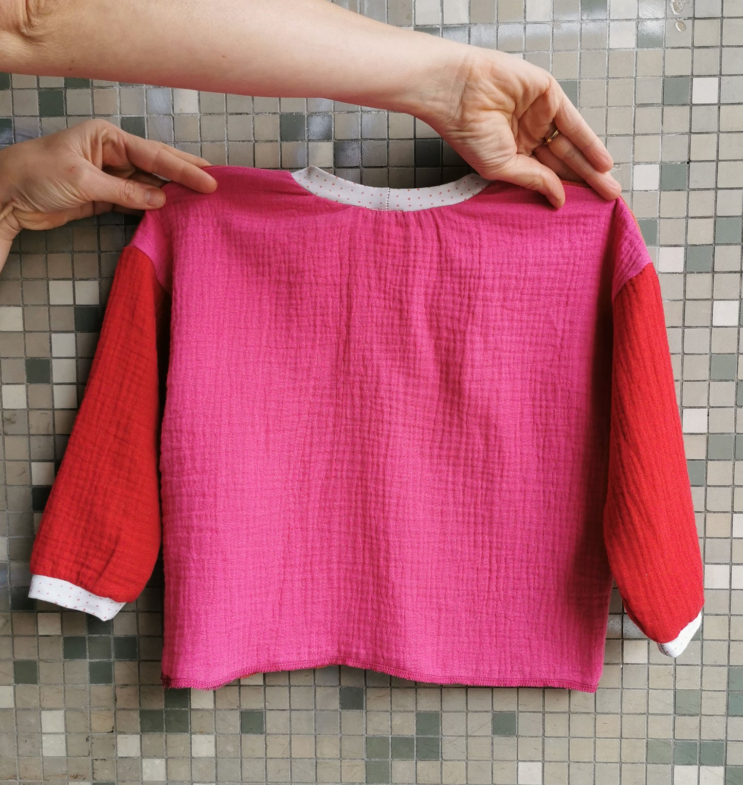 Musselin Top Kids Rot/pink von Fräulein Prusselise