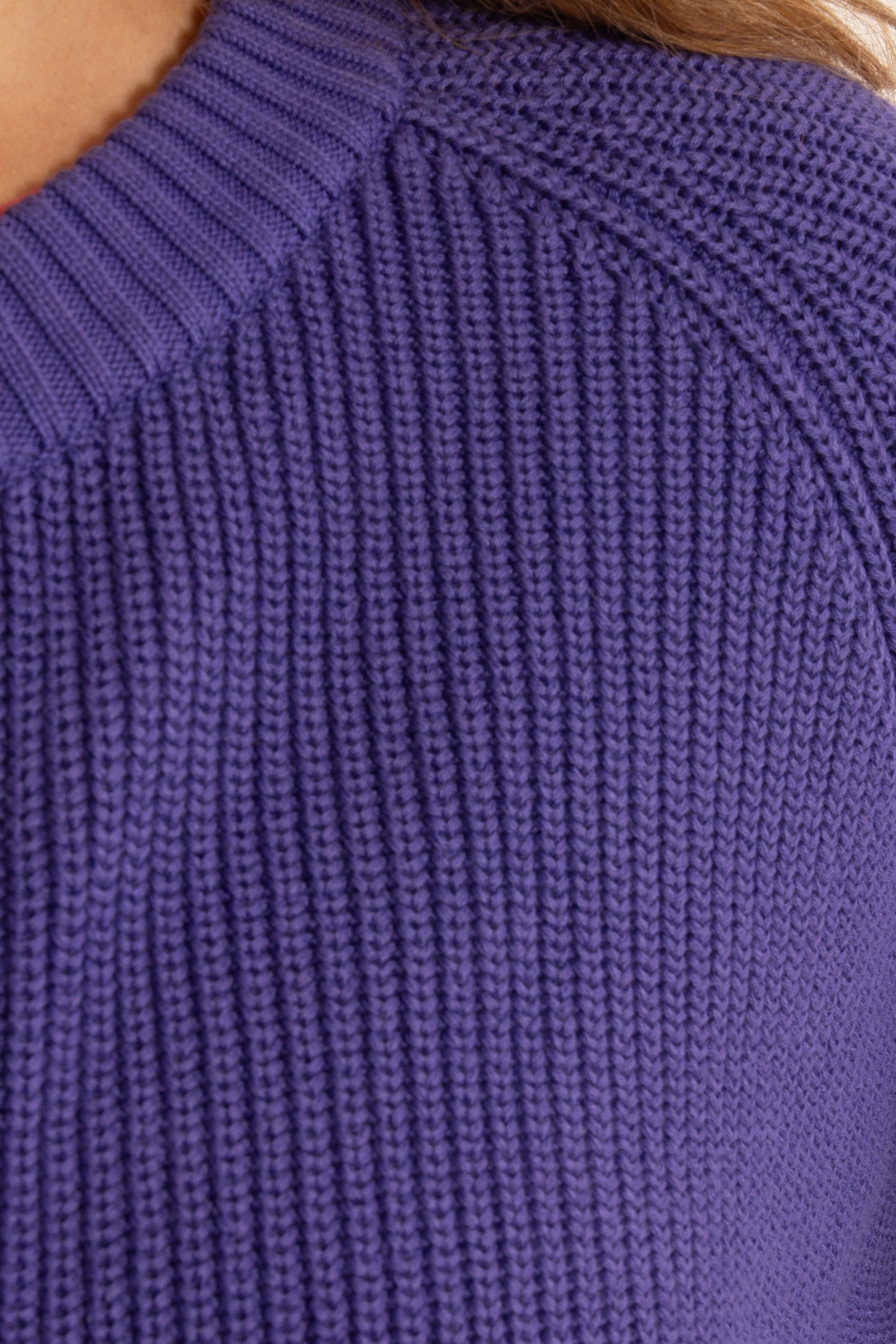 Cardigan Danechunk Rib cold purple von Danefae