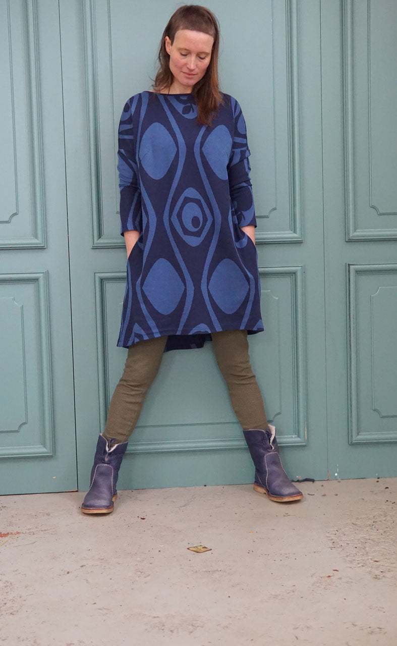 H-dress Jacquard rust/burgundy by Fräulein Prusselise