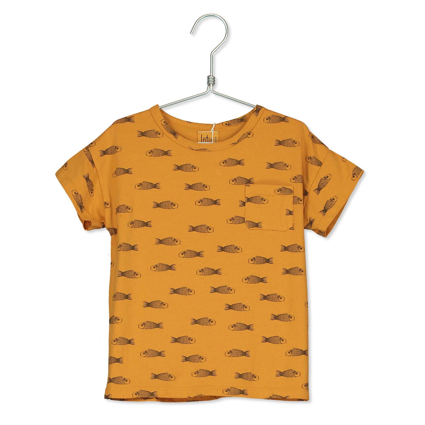 Kinder T-Shirt Lötie Fische okker