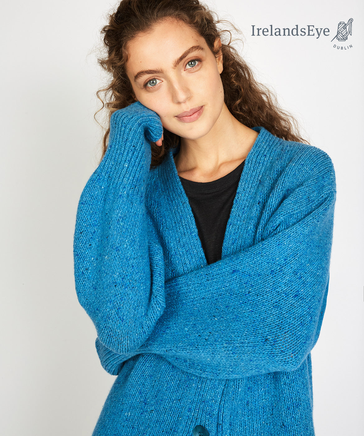 IrelandsEye Cumberland oversized cardigan blue