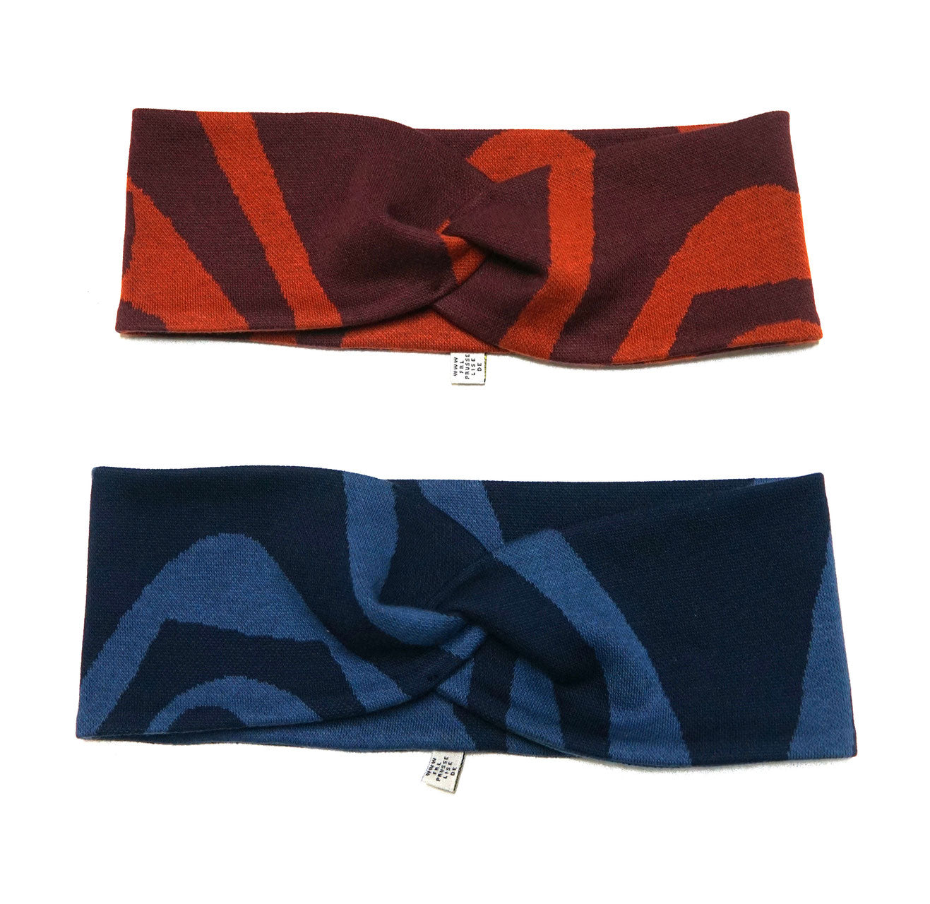 Schönes Haarband in Jaquard Muster und Knotenoptik.