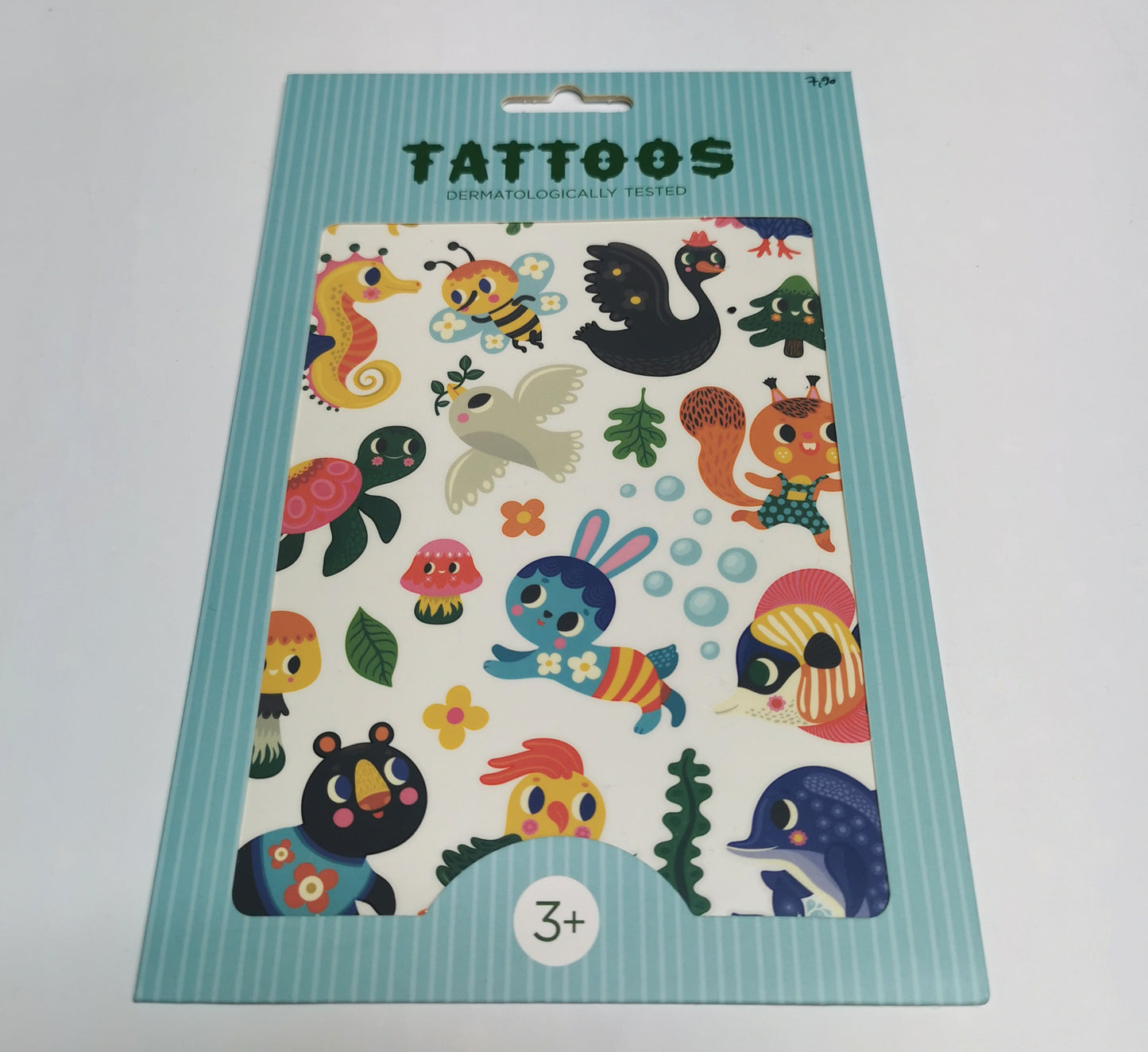 Niedliche Klebetattoos für Kinder mit verschiedenen Tierchen in Retrooptik. Bunt und ein echter Hingucker.