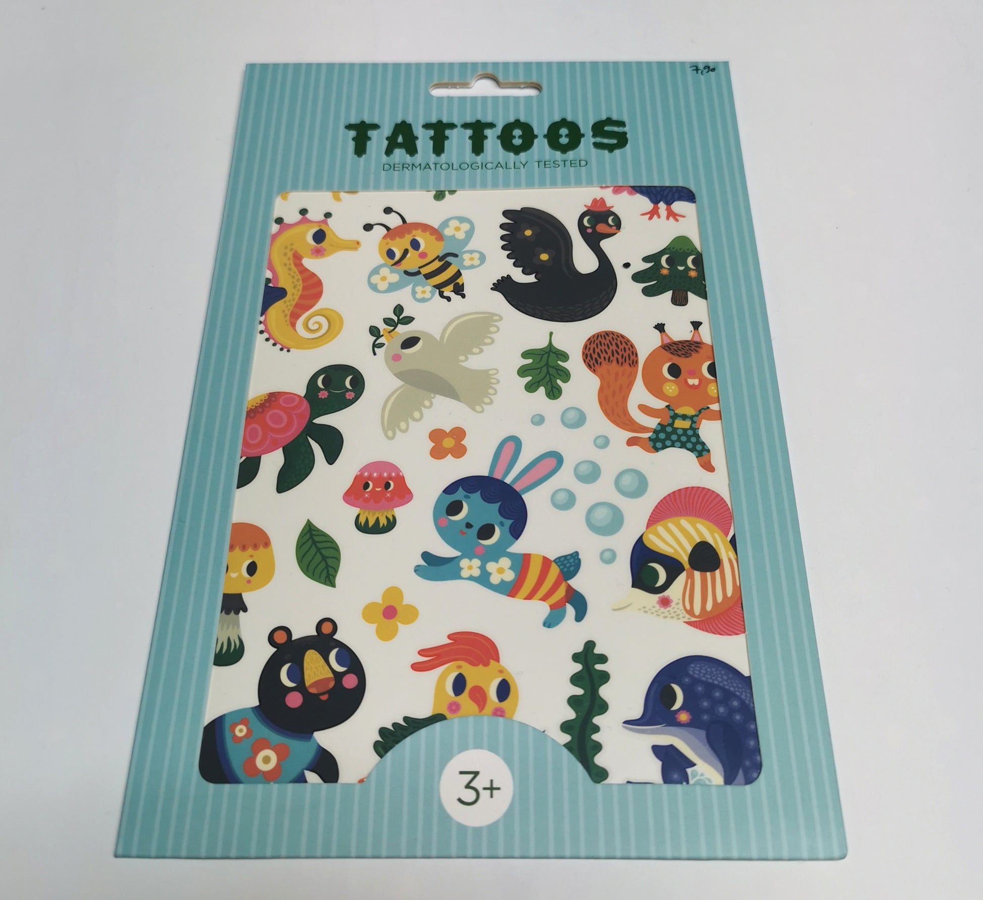 Niedliche Klebetattoos für Kinder mit verschiedenen Tierchen in Retrooptik. Bunt und ein echter Hingucker.