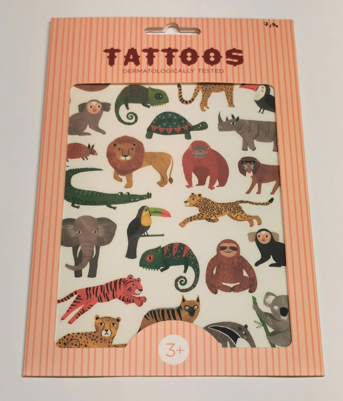 Putzige Klebetattoos für Kinder mit verschiedenen wilden Tierchen in Retrooptik. Bunt und ein echter Hingucker.
