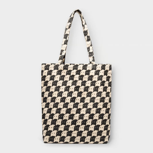 Pepita Katzen Jutetasche in naturweiss von Dedicated