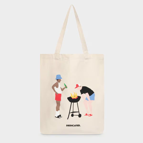 BBQ Grilltasche Jutetasche in naturweiss von Dedicated