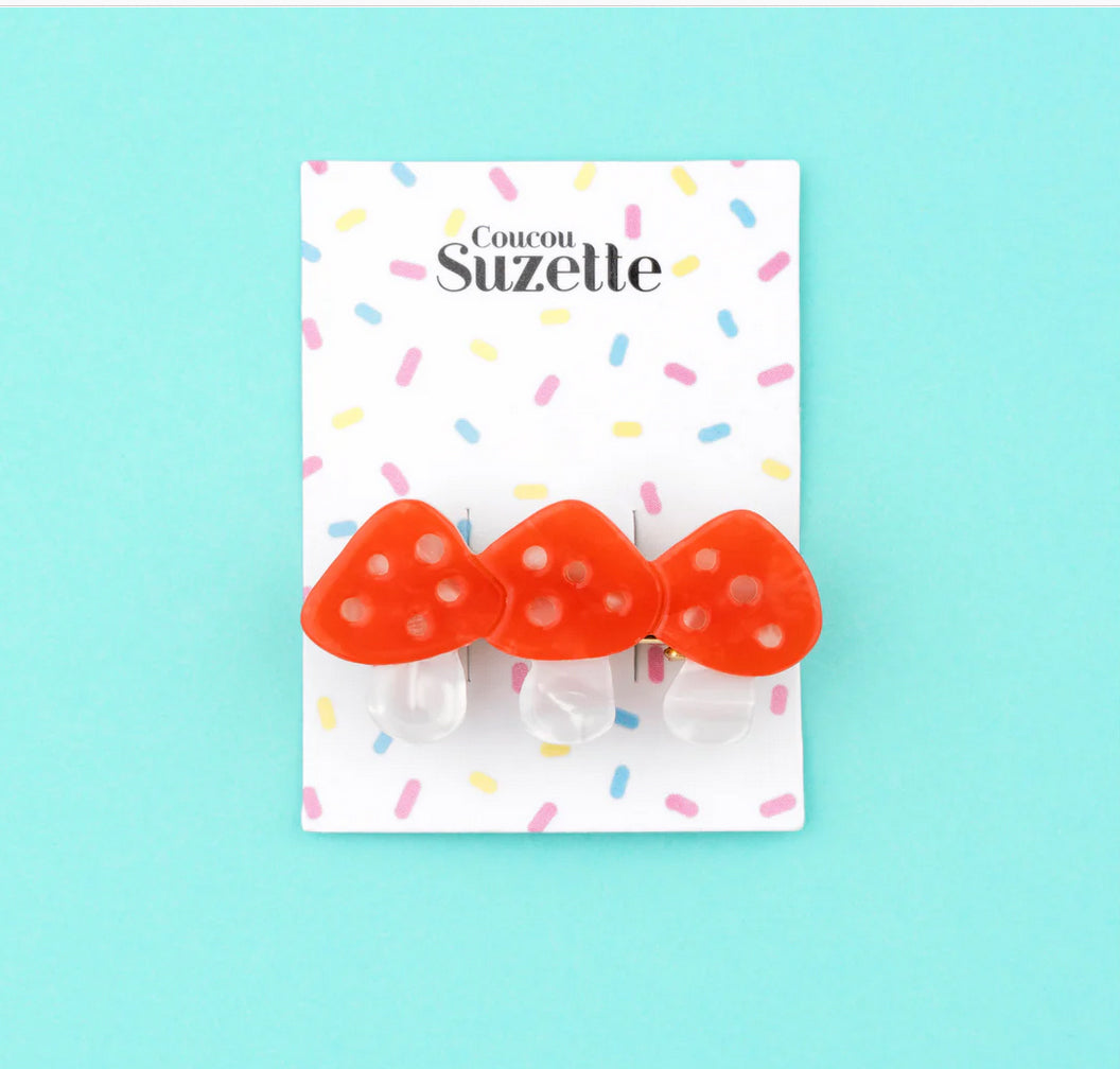 Fly Agaric Hair Clip Lucky Mushroom by Coucou Suzette