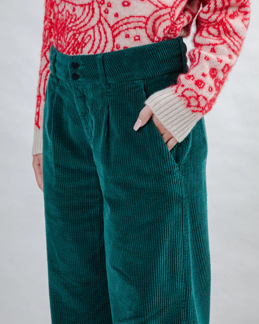Trousers Pleated Pants Rose by Brava