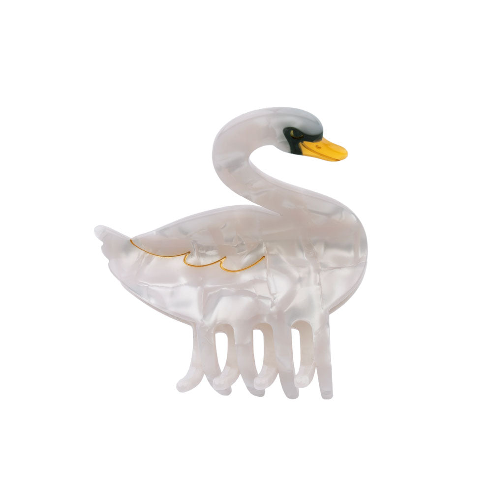 Swan Hairclaw white swan by Coucou Suzette