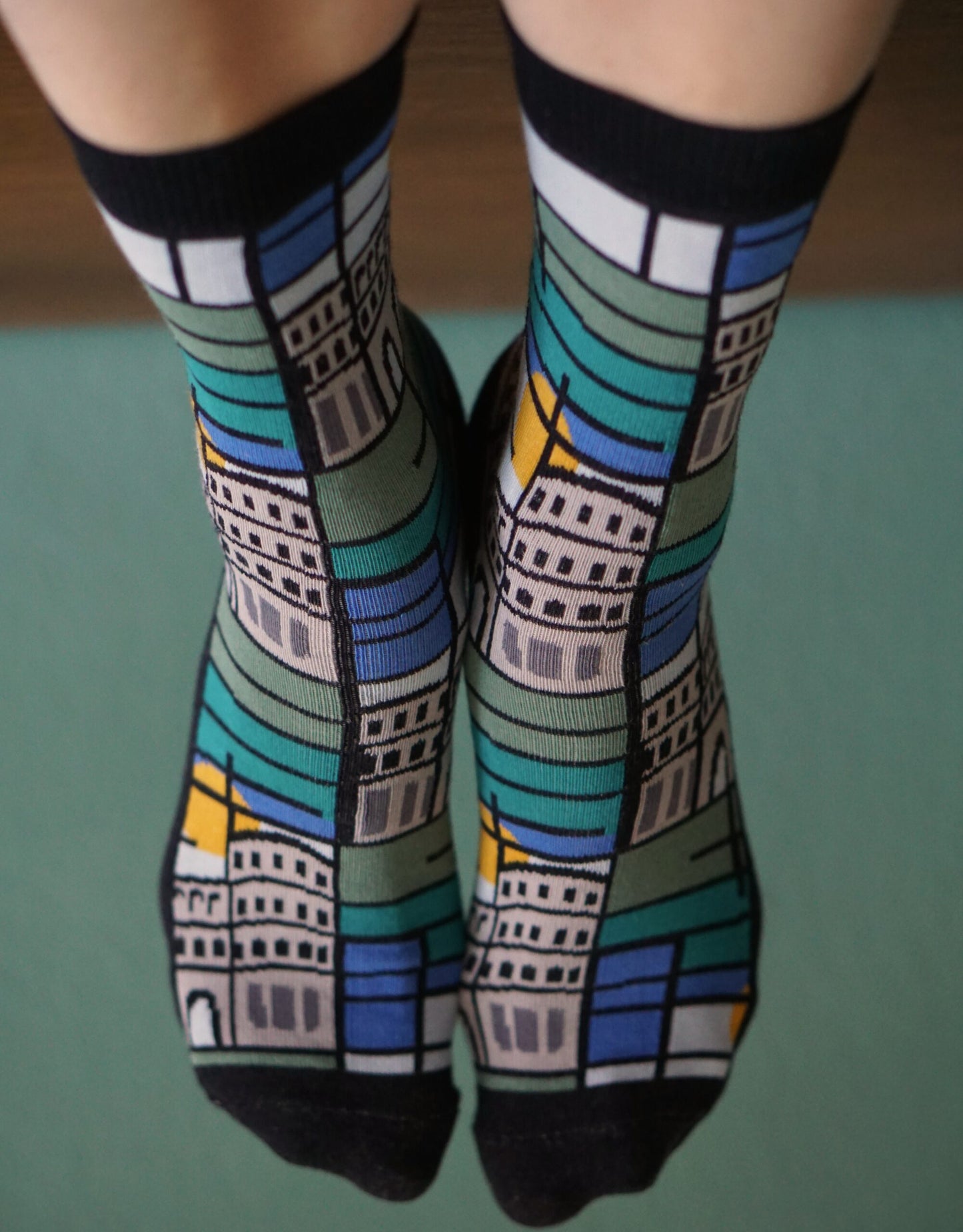 Porta Nigra sock by Fräulein Prusselise 