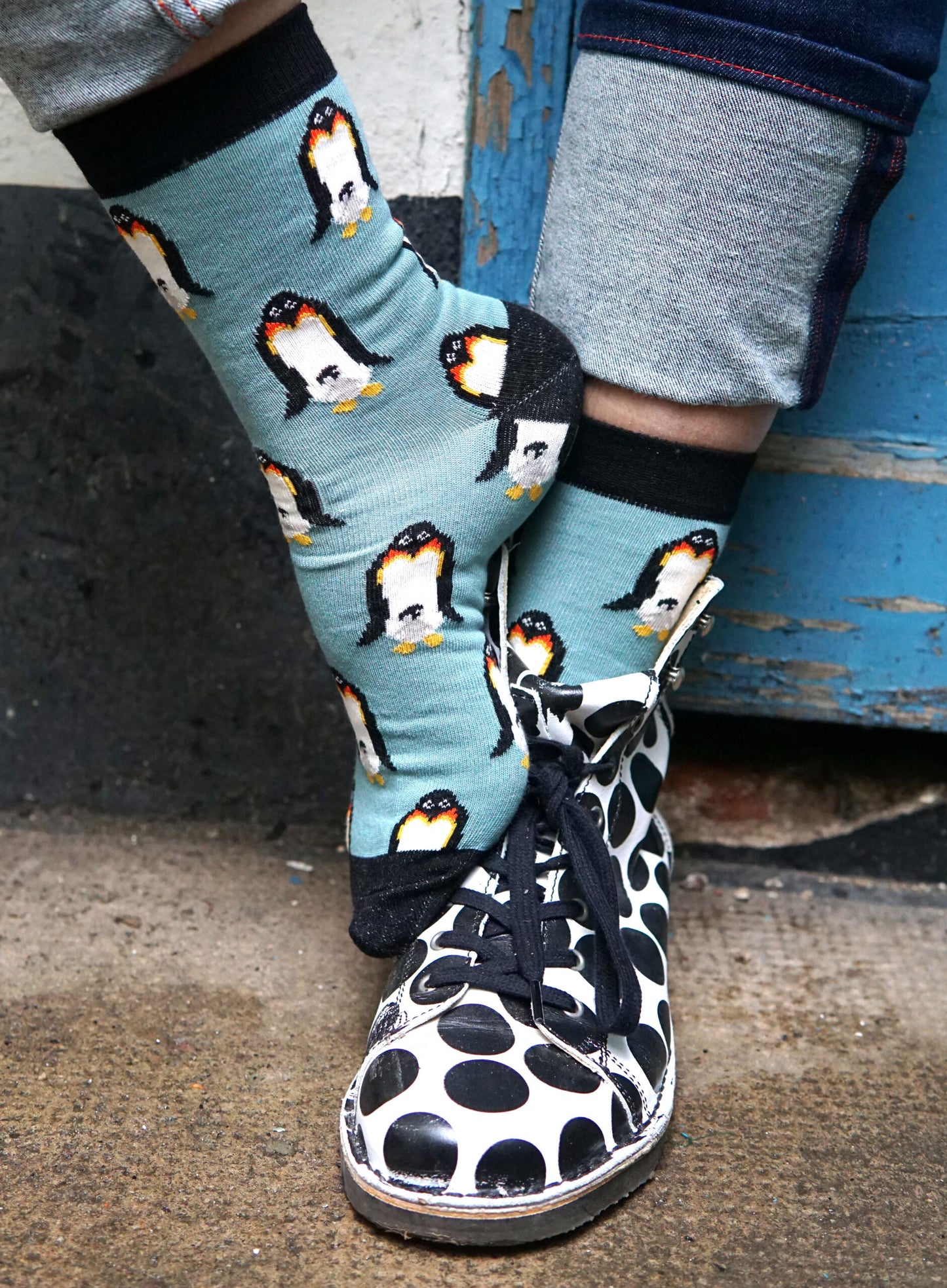 Penguin sock by Fräulein Prusselise 