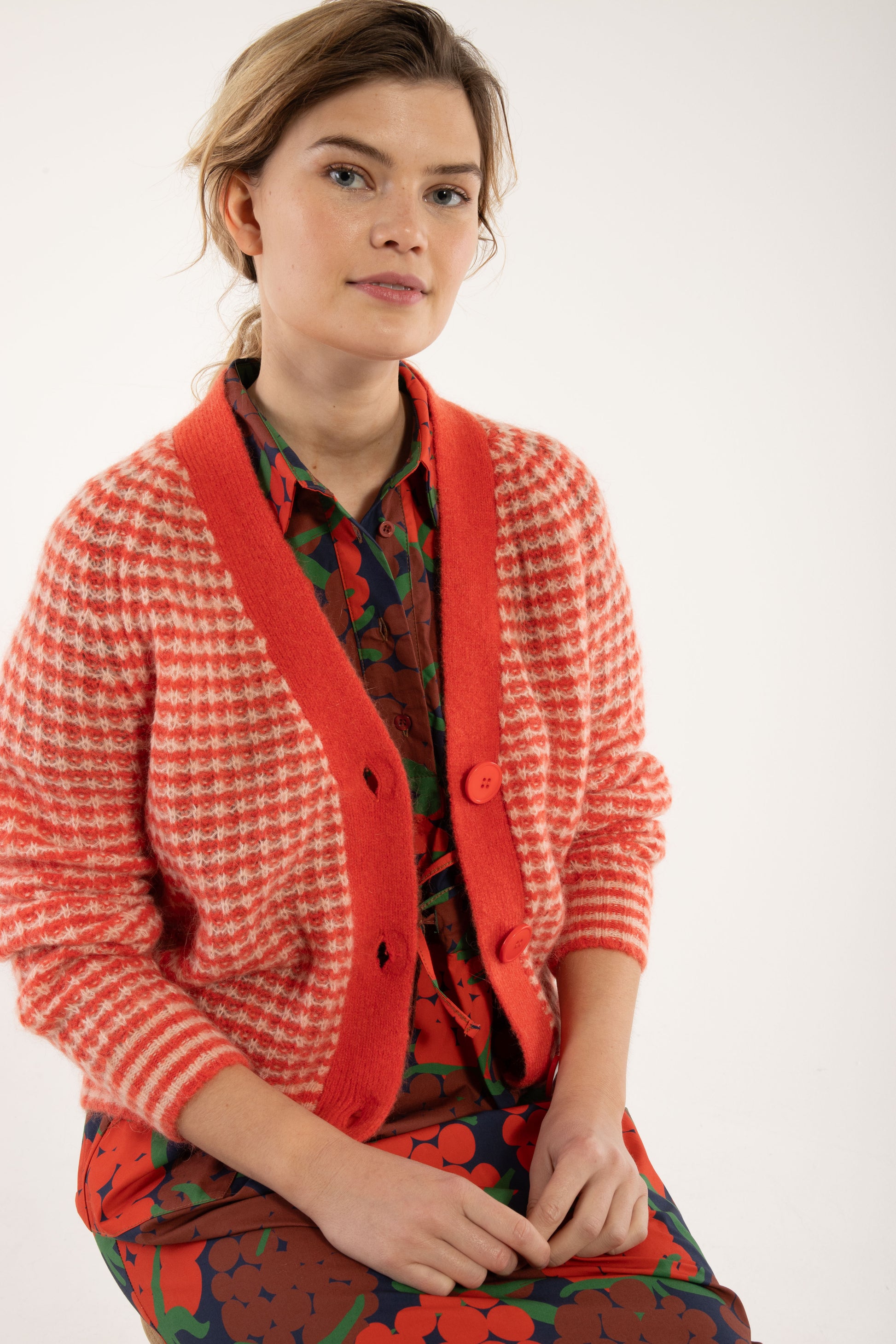 Danadorable Cardigan red/powder von Danefae – Fräulein Prusselise