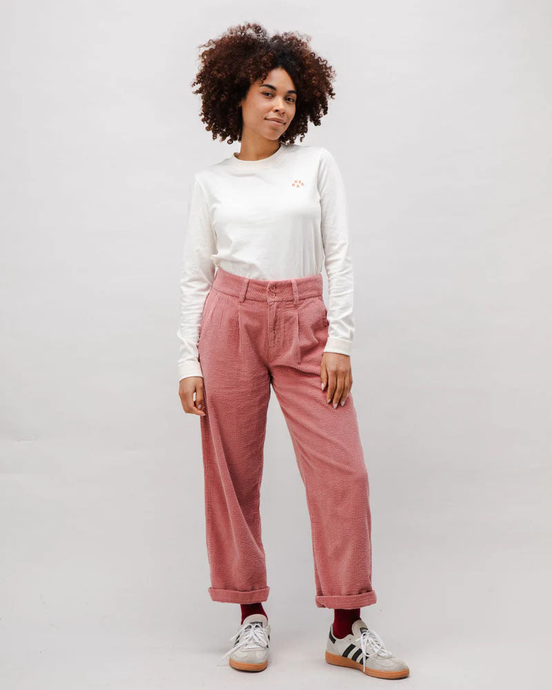 Trousers Pleated Pants Rose by Brava