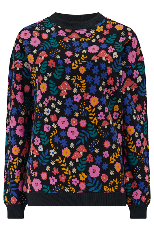 Noah Sweatshirt Floraler Glückspilz von Sugarhill