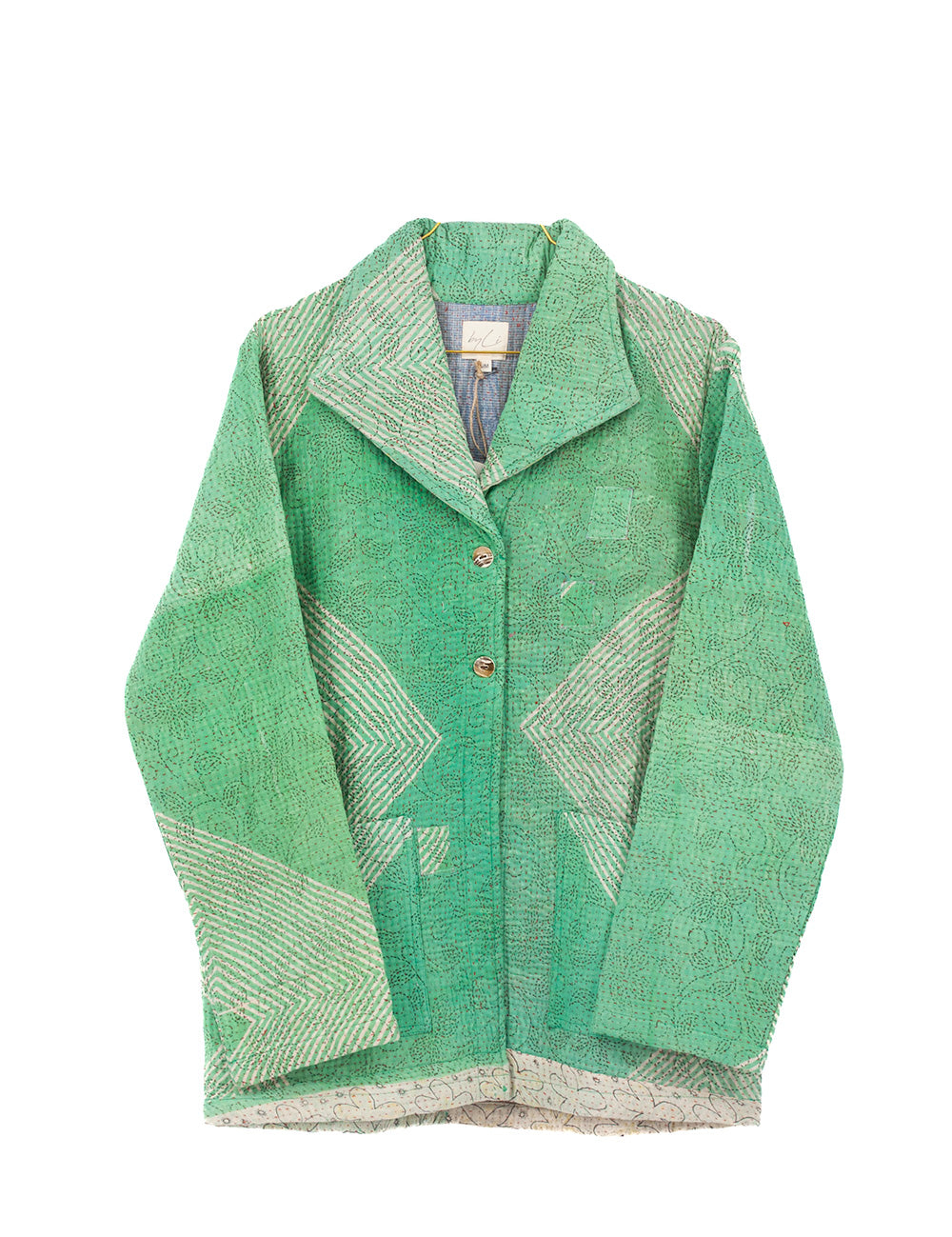 Quilt Jacke multicolor unikat Hanne 282 grün von byLi