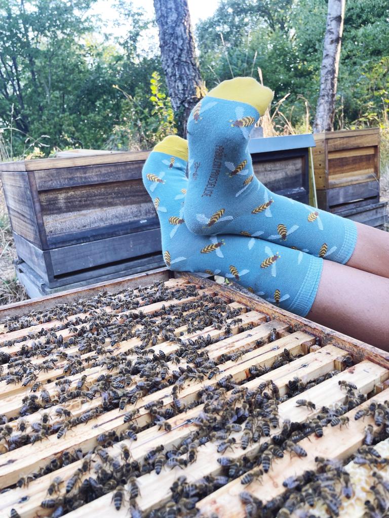 Bienen Socke von Fräulein Prusselise