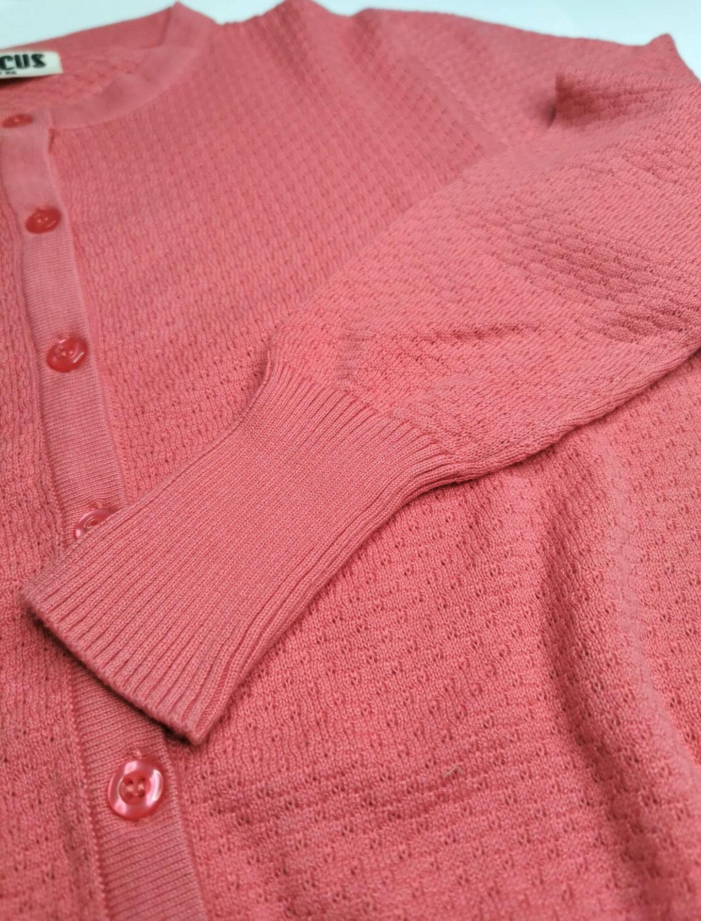 Knitted jacket coral-raspberry by Circus