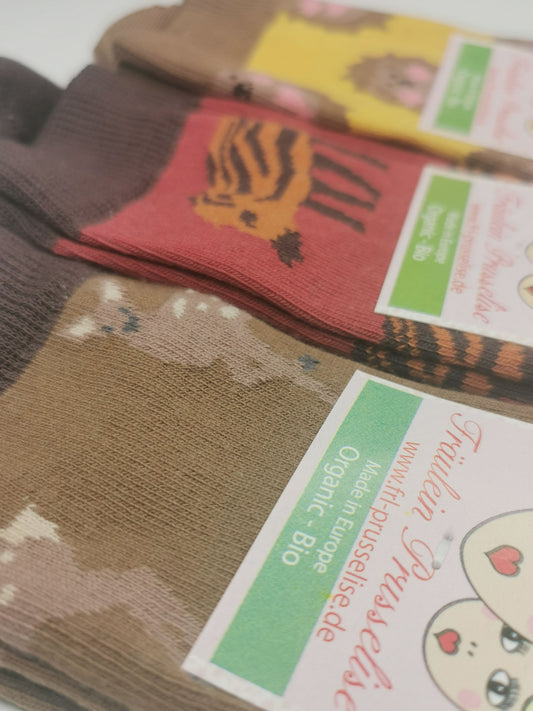 3er Spezial Waldtiere Socken von Fräulein Prusselise