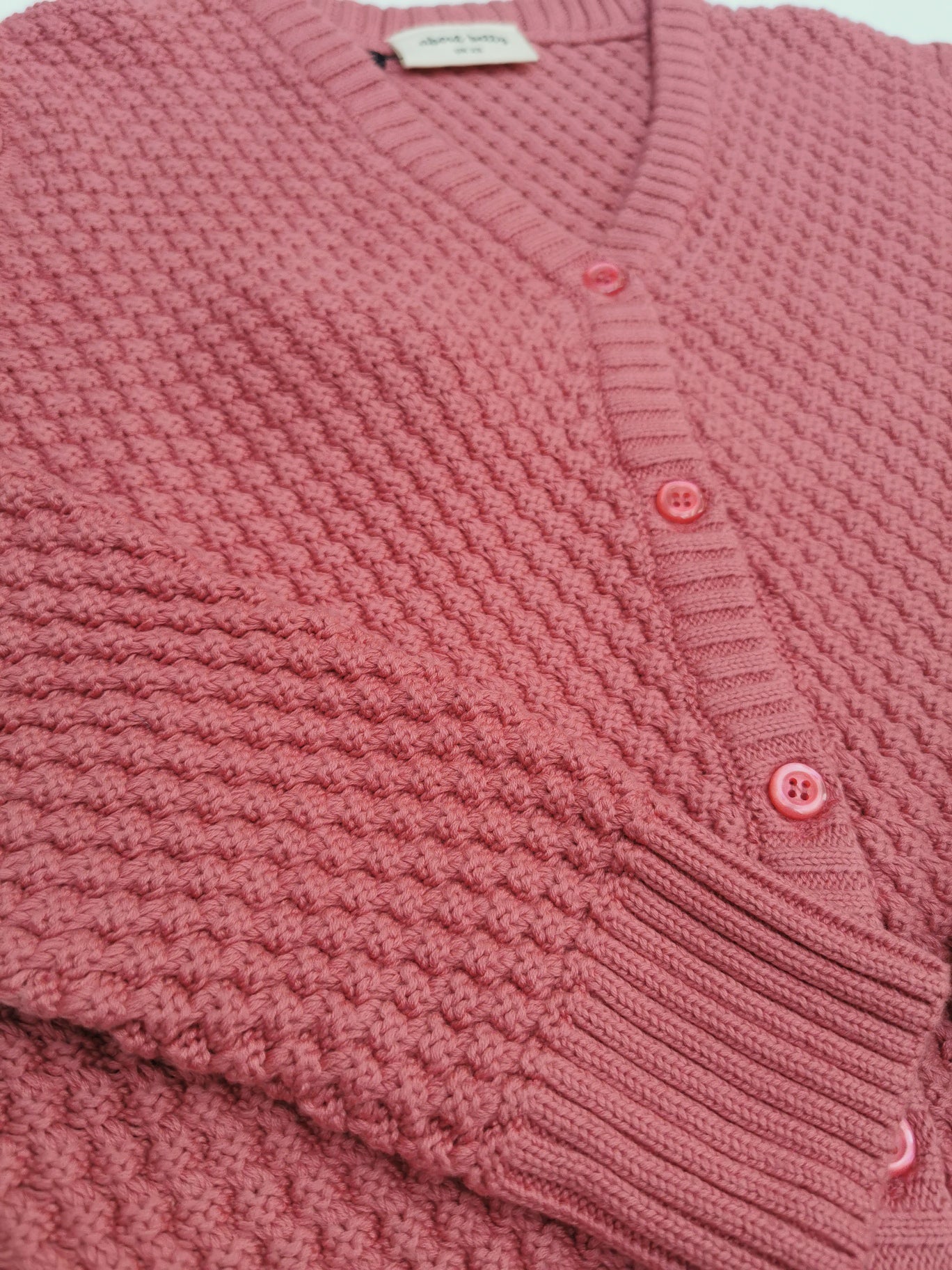 Baumwoll Cardigan in dusty rose für Ladies von About Betty