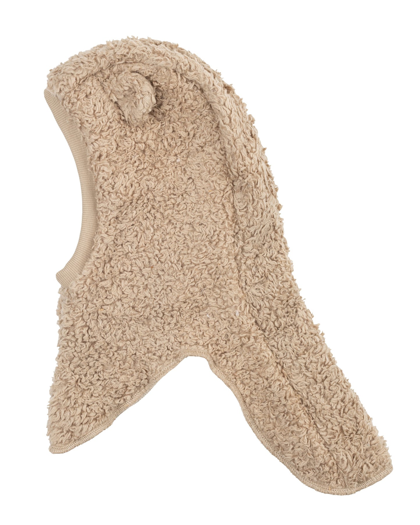 Balaclava Mütze aus Teddy Plüsch mit weichem Merino Innenstoff von Wooly Organic