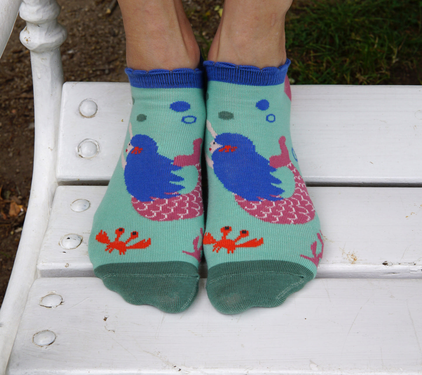 Mermaid sneaker socks by Fräulein Prusselise