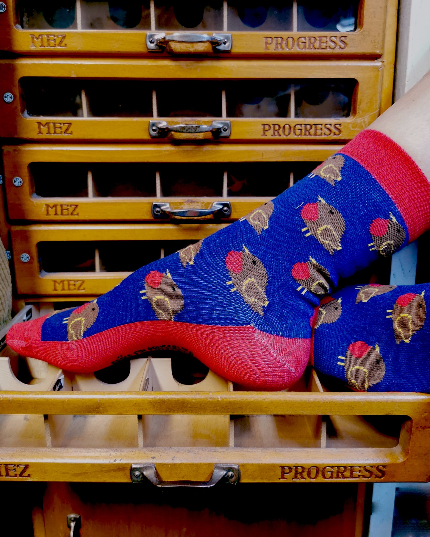 Robin sock by Fräulein Prusselise 