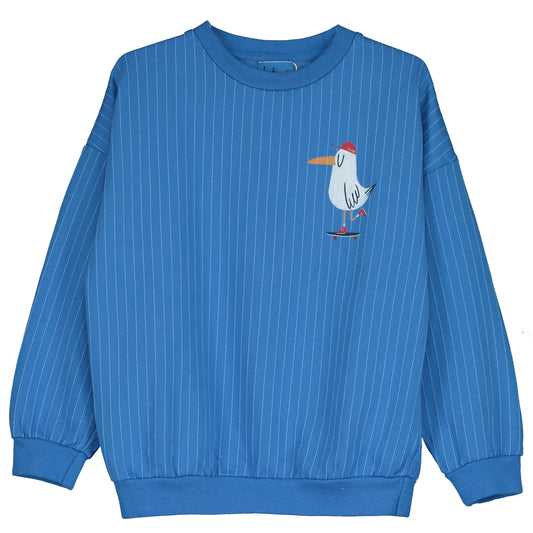 Sweater Blau Skating Seagull von Lötie Kids