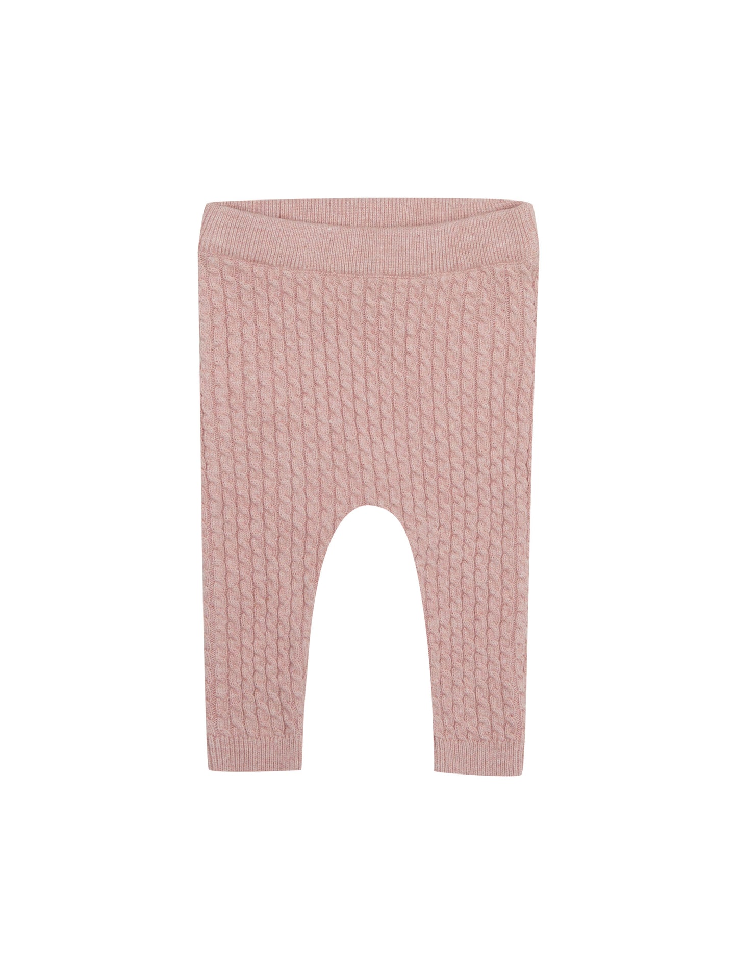 Leggings cable pattern pink from Puri