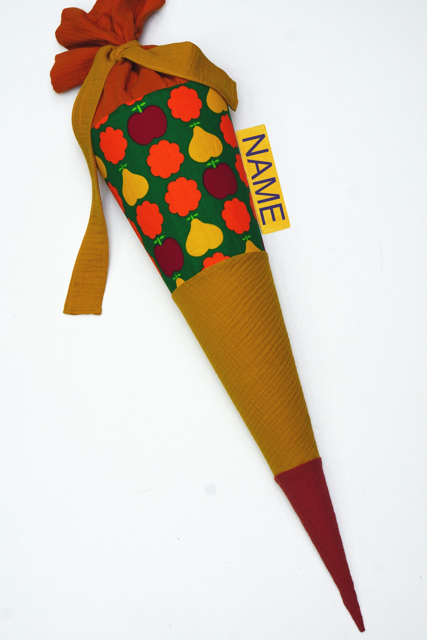 School Cone Retro Fruit Yellow/Cinnamon