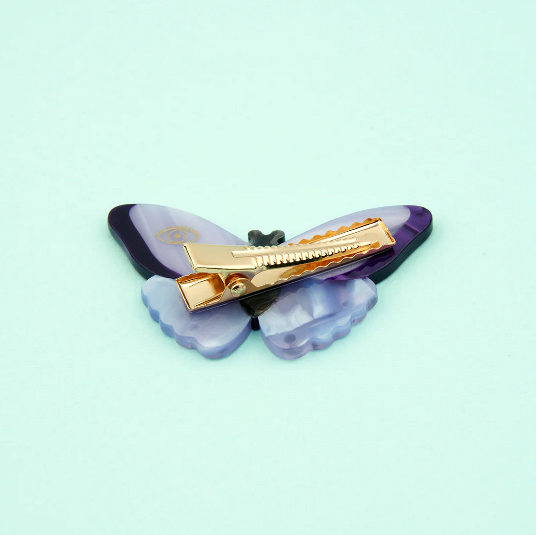 Papillon butterfly clip purple by Coucou Suzette