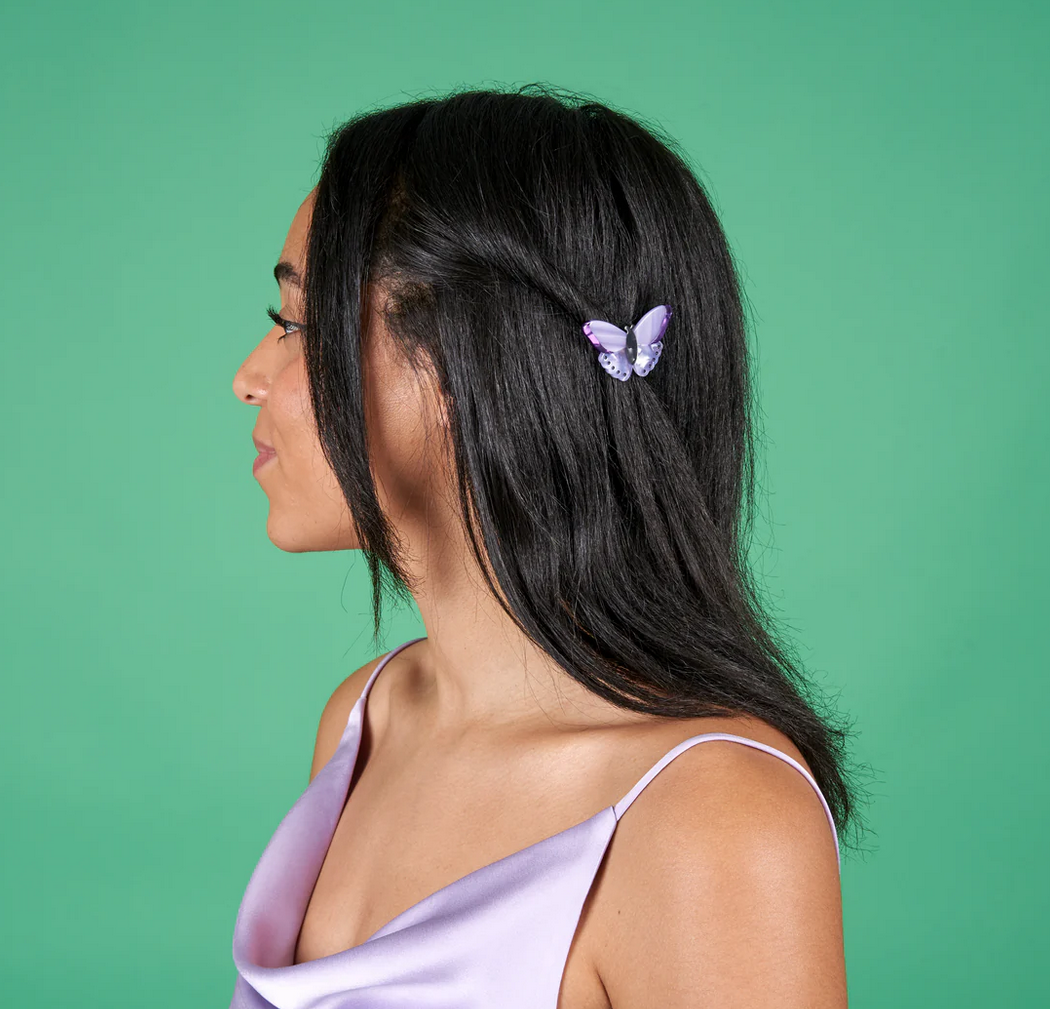 Papillon butterfly clip purple by Coucou Suzette