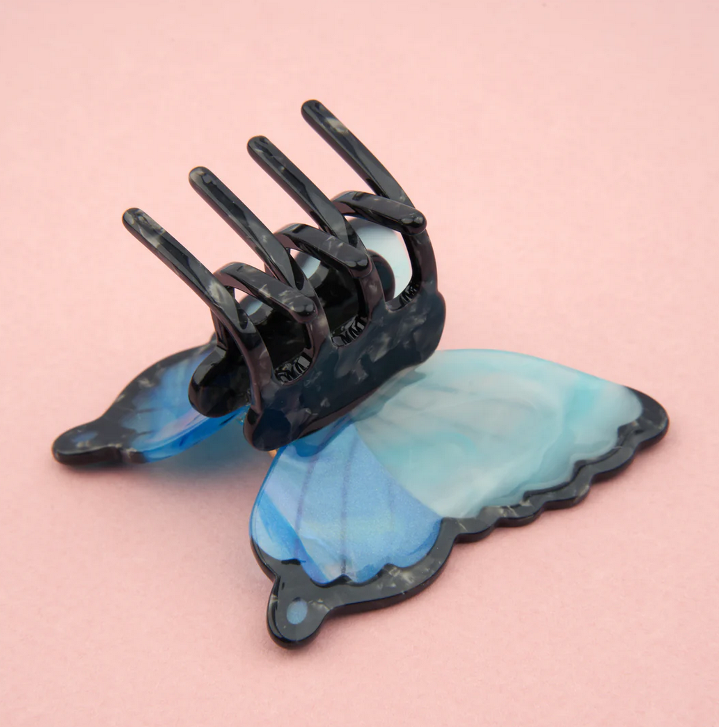 Papillon Hairclaw Butterfly Blue by Coucou Suzette