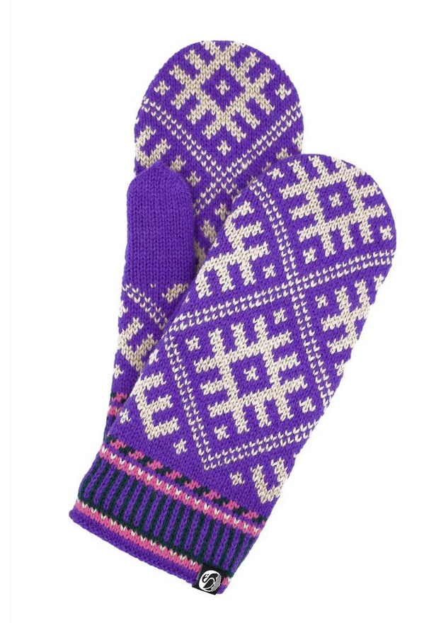 Warme Handschuhe Fäustlinge danesuper lila von Danefae