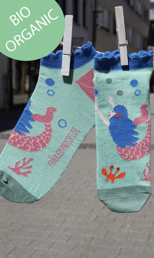 Mermaid sneaker socks by Fräulein Prusselise