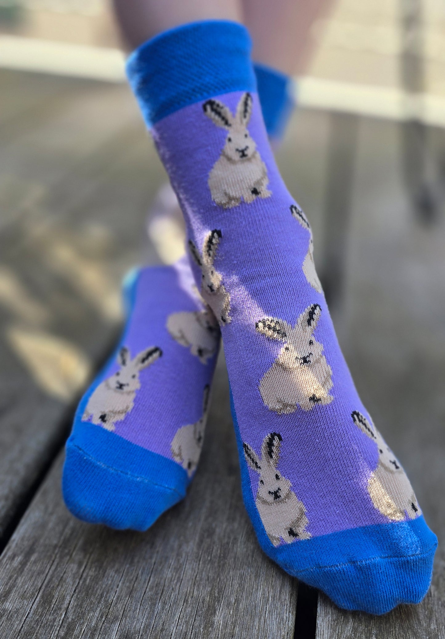 Hasi Socke lila/blau von Fräulein Prusselise