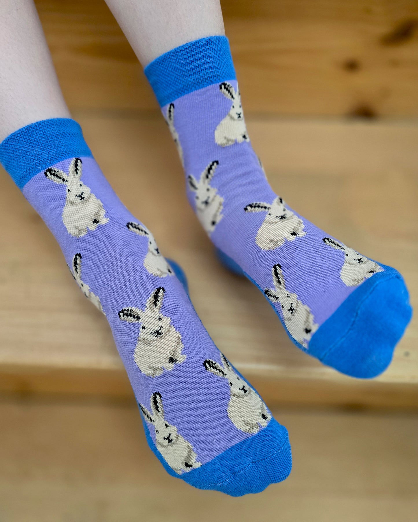 Hasi Socke lila/blau von Fräulein Prusselise