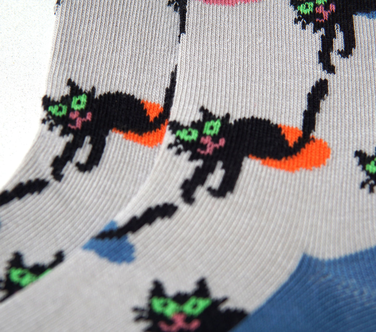 Socken Katze und Punkt Detail atmo