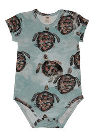 Baby Body von Walkiddy kurzarm Schildkroeten