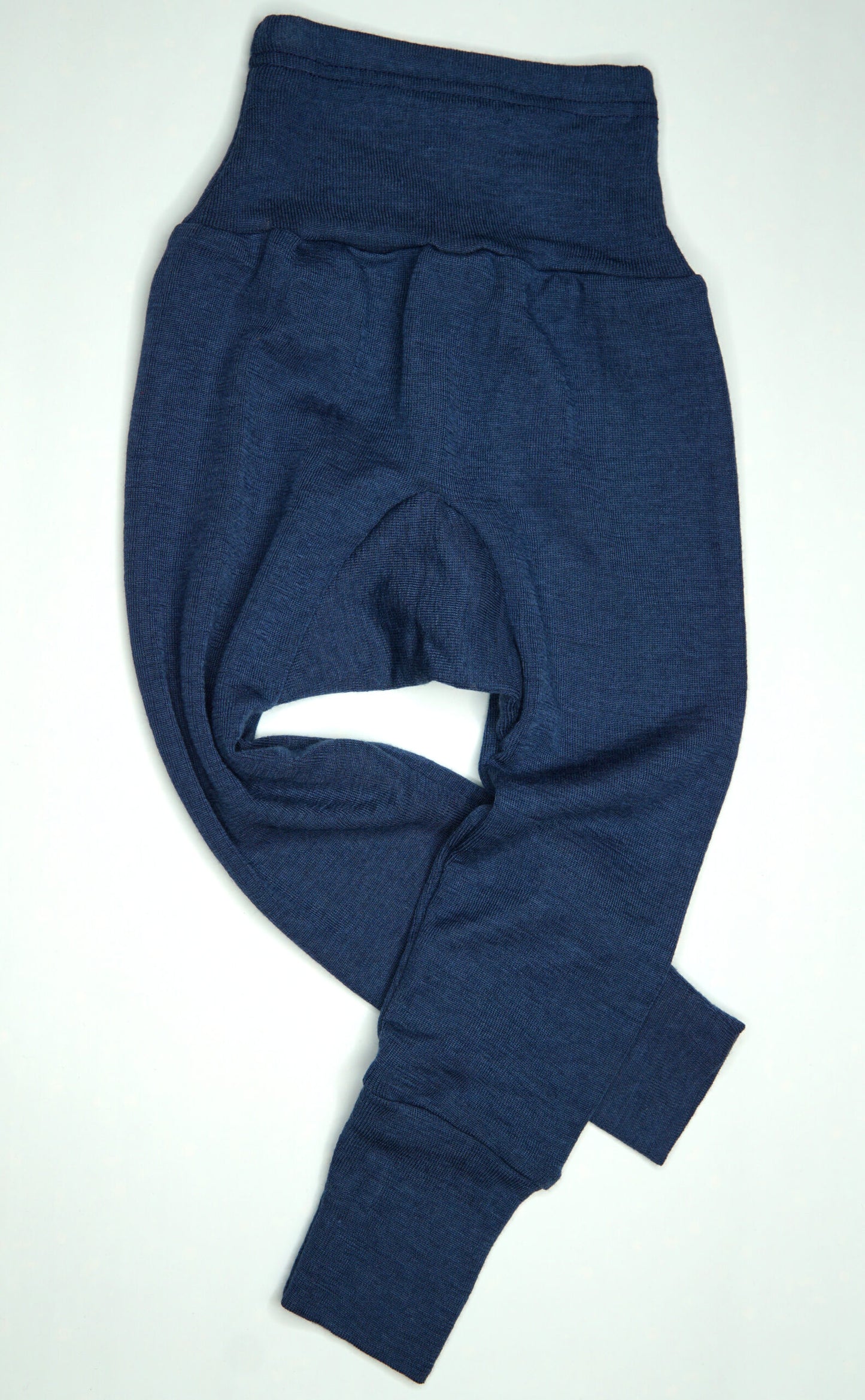 Wool and silk trousers blue by Cosilana