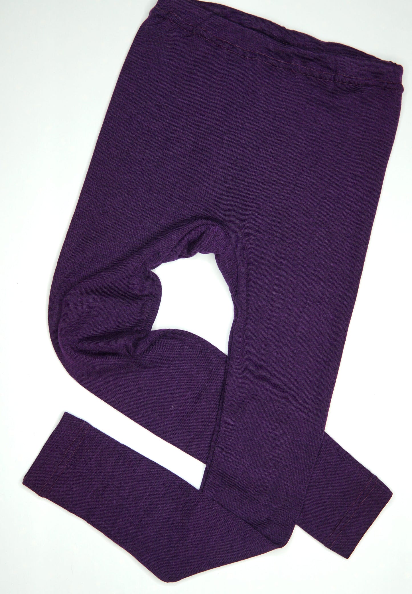 Wool and silk pants aubergine by Cosilana