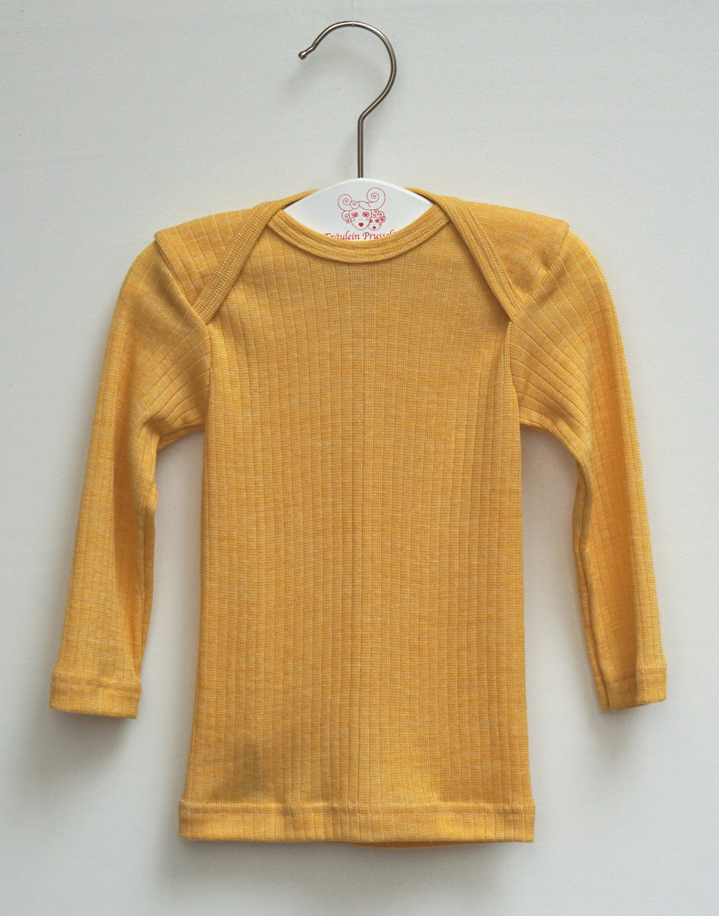 Shirt yellow rib knit by Cosilana